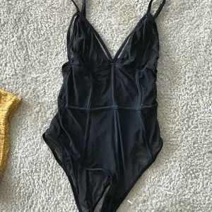 Sheer Black Bodysuit